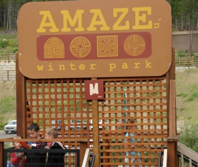 The boys in the Human Maze