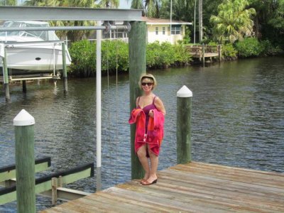 Renee on the Susinski dock