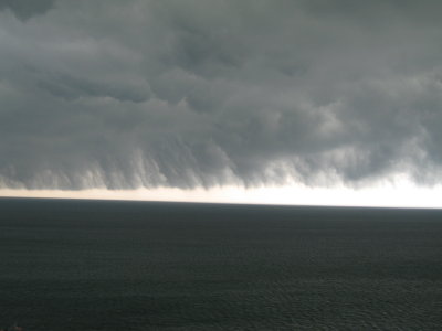 eerie storm clouds