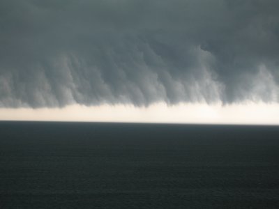 eerie storm clouds