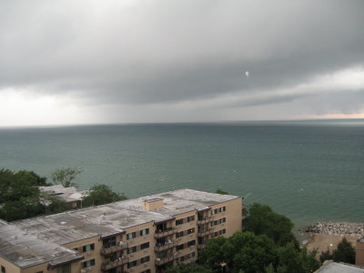 eerie storm clouds