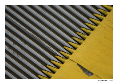 Yellow and Gray stripes(abstract)