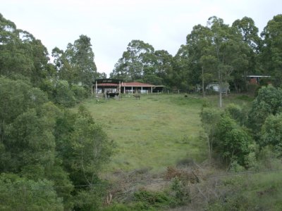 Ian & Sue's house from their dam (oz for pond)