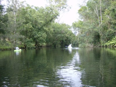 Kayak trip hunting platypus
