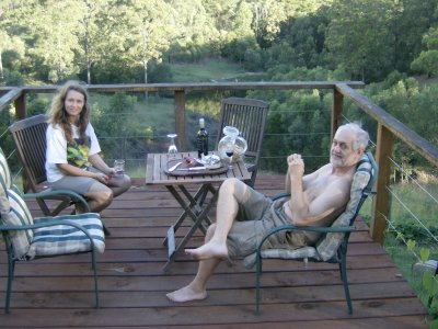 Ian & Sue on their verandah