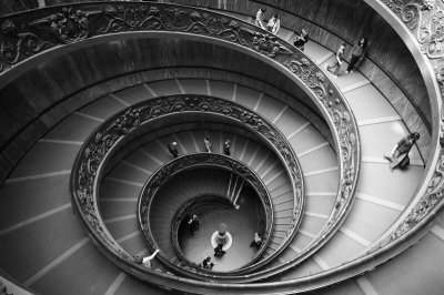 escalier en colimaon au vatican