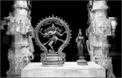 Shiva et Parvati au temple de Madurai