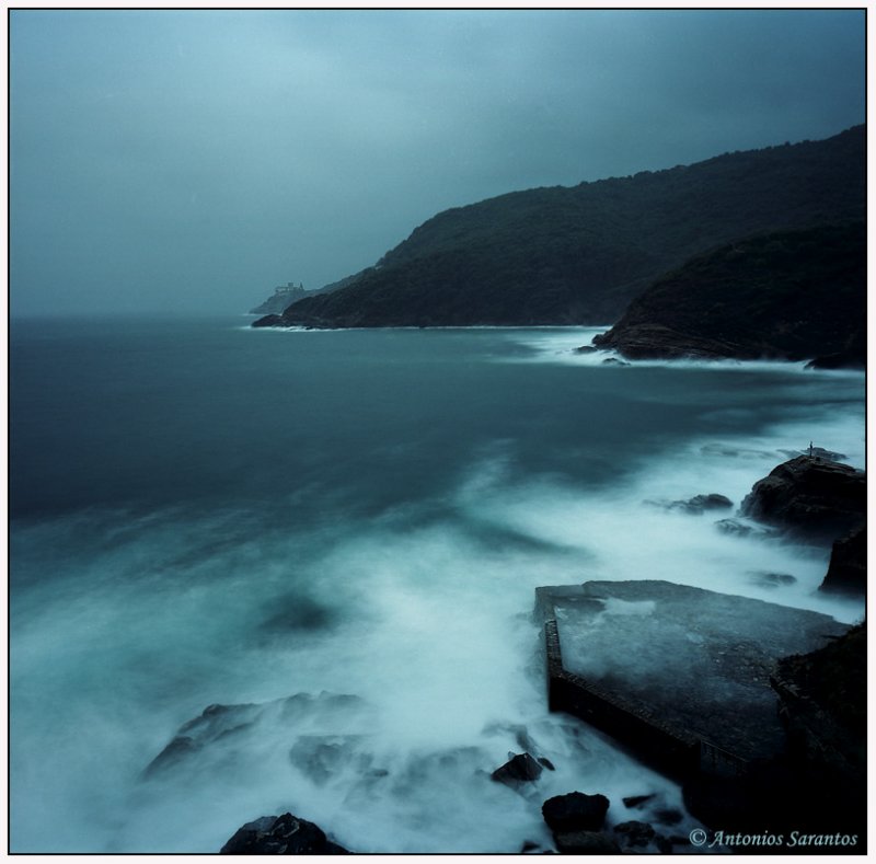 A storm under Mount Athos