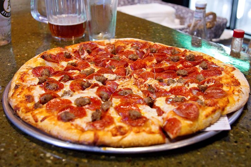 Pepperoni and Sausage Pizza