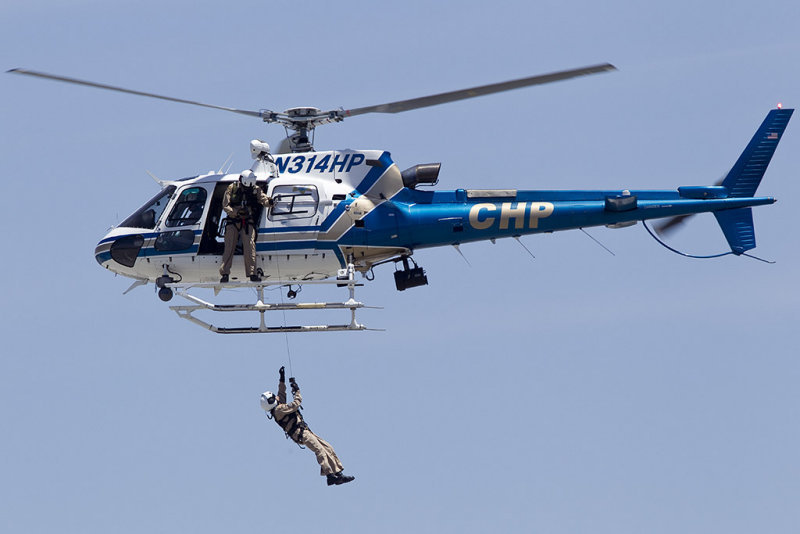 6/16/2012  California Highway Patrol Eurocopter AS-350B-3 Ecureuil N314HP - SAR demo