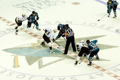 Anaheim Ducks vs. San Jose Sharks - October 17, 2011