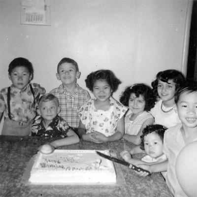 My eighth birthday  1954