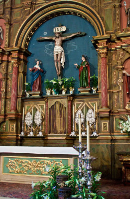 The Altar at the Roman Catholic Mission San Carlos Borromeo del Rio Carmelo in Carmel CA _MG_4459.jpg