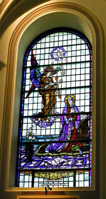 The Annunciation stained glass window from St Francis Xavier Roman Catholic Church  IMG_7623.jpg