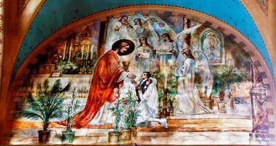 Jesus giving Communion St John Cantius Roman Catholic Church in Chicago Il IMG_1383.jpg
