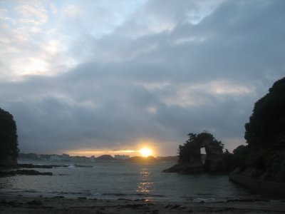... at sunrise.
