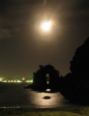 In moon light and ...