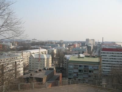 Overlooking the city to east