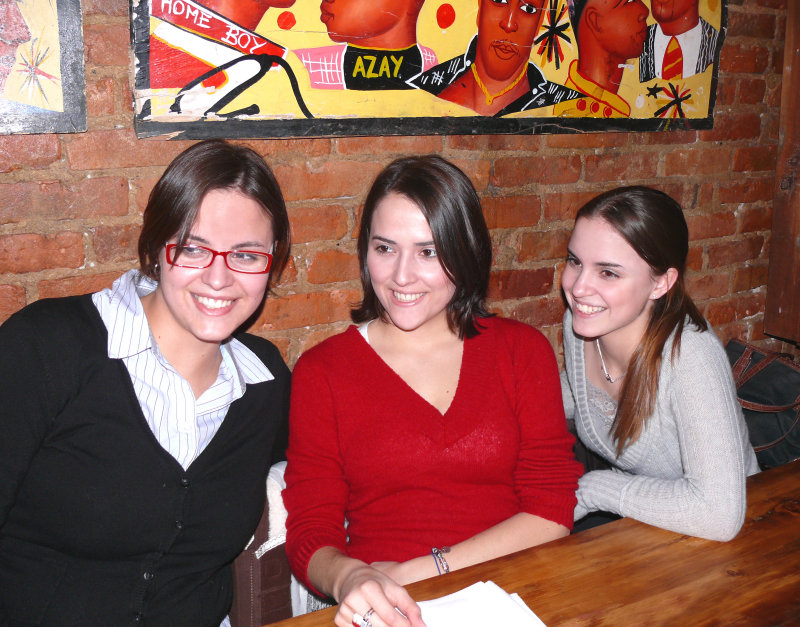 Andrea, Marike en Lindsay