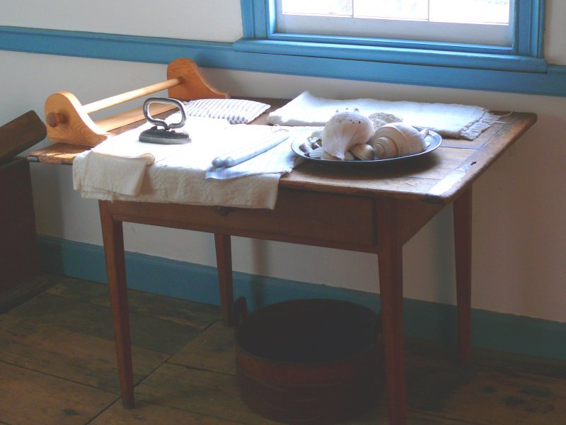 the ironing table