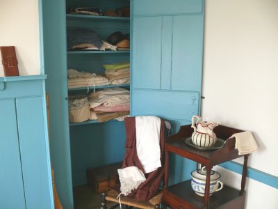 Linen closet in the master bedroom