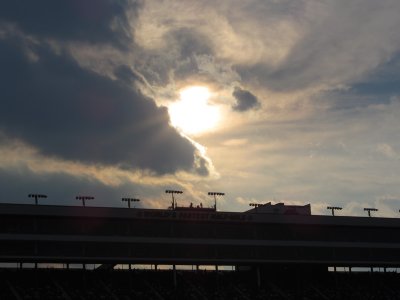 Spectacular sunset at Bristol.