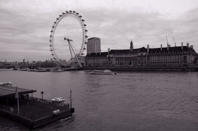 london eye. thames