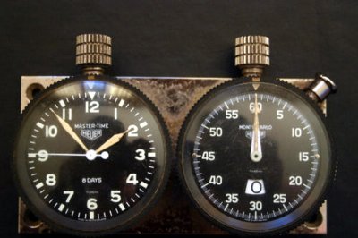 Heuer Master Time 8-Day & Monte Carlo 2-Button Decimal Rallye Timer Set, Used - eBay Auction Ended Early (20110614)