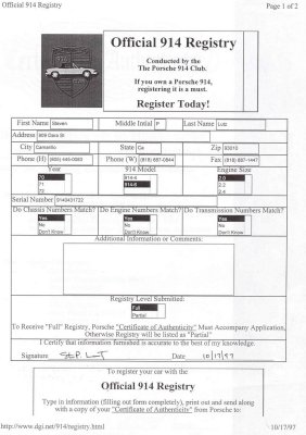 Official 914 Registry entry by Steven Lutz 914.043.1722.jpg