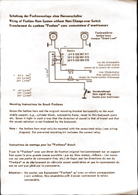 Bosch Fanfaren Horn Installation Instructions - Page 5