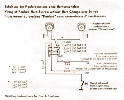 Bosch Fanfaren Horn Installation Instructions - Page 6