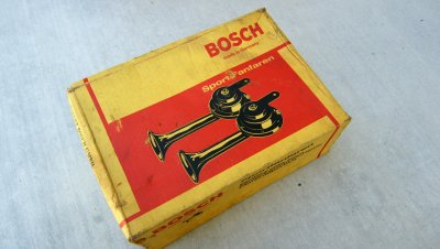 BOSCH Sport-Fanfaren Dual-Tone 12v Electric Horns NOS - Photo 8