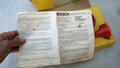 BOSCH Sport-Fanfaren Dual-Tone 12v Electric Horns NOS - Photo 27