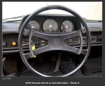 1970 Porsche 914-6 sn 914.043.2021 Heater Control Panel