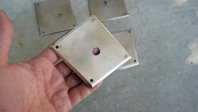 914-6 GT Stainless-Steel Front Hood Pin Plates - Photo 5