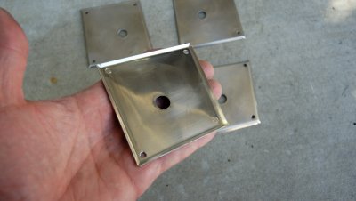 914-6 GT Stainless-Steel Front Hood Pin Plates - Photo 6