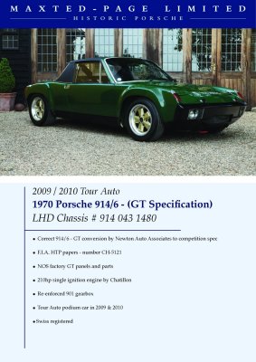 1970 Porsche 914-6 GT Conversion s/n 914.043.1480 - Photo 2