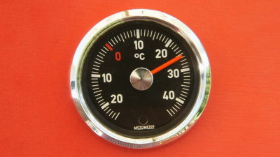 Motometer Outside Temperature Gauge Celsius NOS (356Registry Classifieds - May/2012) $525