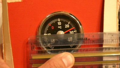 Motometer Outside Thermometer, Celsius, NOS - Photo 15