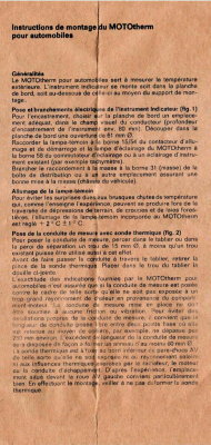Motometer Installation Instructions - Page 1b