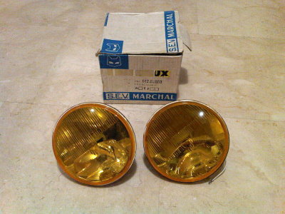 Marchal Amplixus 7 in Lamps NOS Yellow Lens - Photo 01.jpg