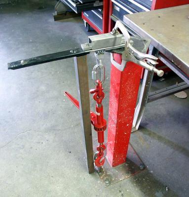 Tooling - How to straighten a bent seat-rail - Photo 2