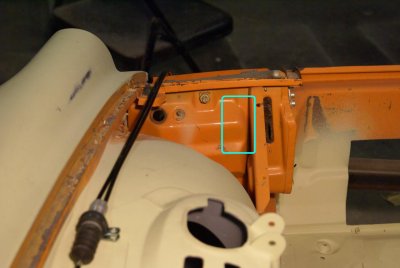 914-6 GT Mechanical Headlight Raisers - Left Side Installation Photo Sequence - Photo 1