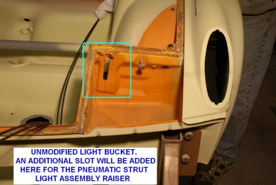 914-6 GT Mechanical Headlight Raisers - Left Side Installation Photo Sequence - Photo 2