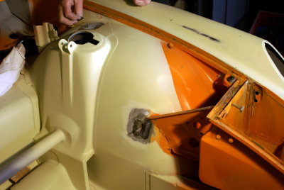 914-6 GT Mechanical Headlight Raisers - Left Side Installation Photo Sequence - Photo 43
