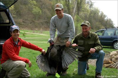 Tom, Jed, Doug and the gobbler