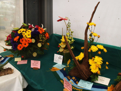 Prizewinning floral arrangements
