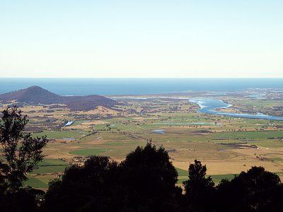 Shoalhaven Heads, from Cambewarra Mountain