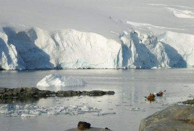 Kayakers from the Aurora expedition