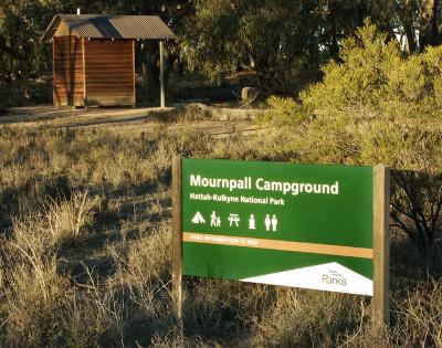 Sign at Mournpall camp ground